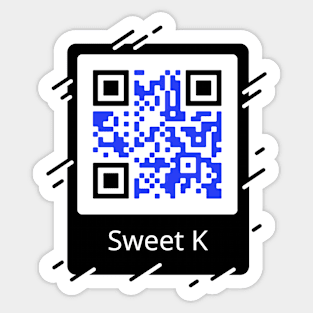 SweetK Store QR Code Sticker